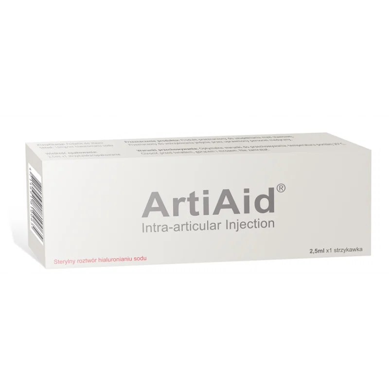 ArtiAid 2,5 ml - kwas hialuronowy do wiskosuplementacji stawów